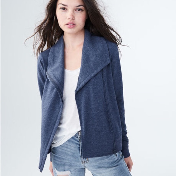 Dark Blue Athletic Jacket - Picture 4 of 8